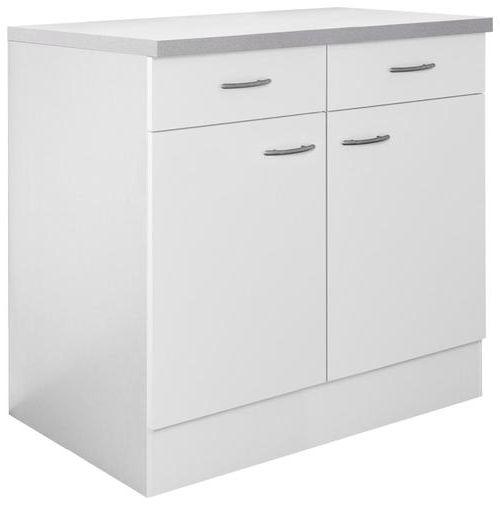 Küchenunterschrank Wito 60cm Holzdekor Weiß