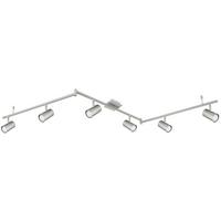 Strahler 6-Flammig verstellbar L: 180 cm - Design, Metall (180/10/18,5cm) - Globo