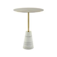 ODKLÁDACÍ STOLEK ROCIO - Design, kov/kámen (40/53cm) - MID.YOU
