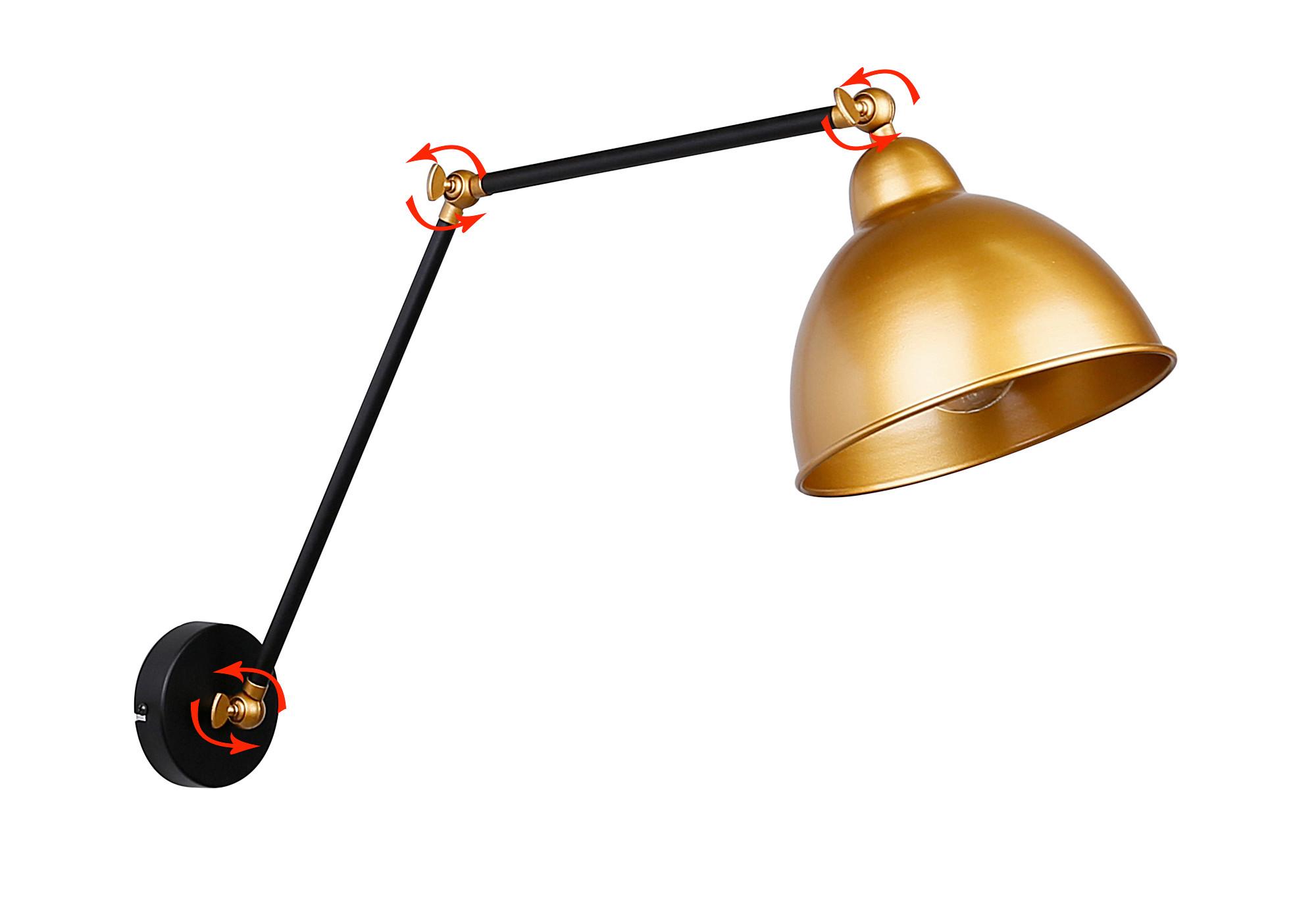 Wandleuchte 21-05915 - Basics, Metall (19/54/38cm)