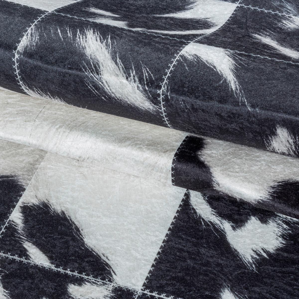 Flachwebteppich Fiesta - Creme/Schwarz, Design, Textil (140/200cm) - Novel
