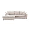 Ecksofa Armilla Creme S: 174x272 cm - Creme/Schwarz, Design, Textil (174/272cm) - MID.YOU