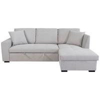Ecksofa Lukas Silberfarben S: 239x158 Cm - Silberfarben, Trend, Textil (239/158cm)