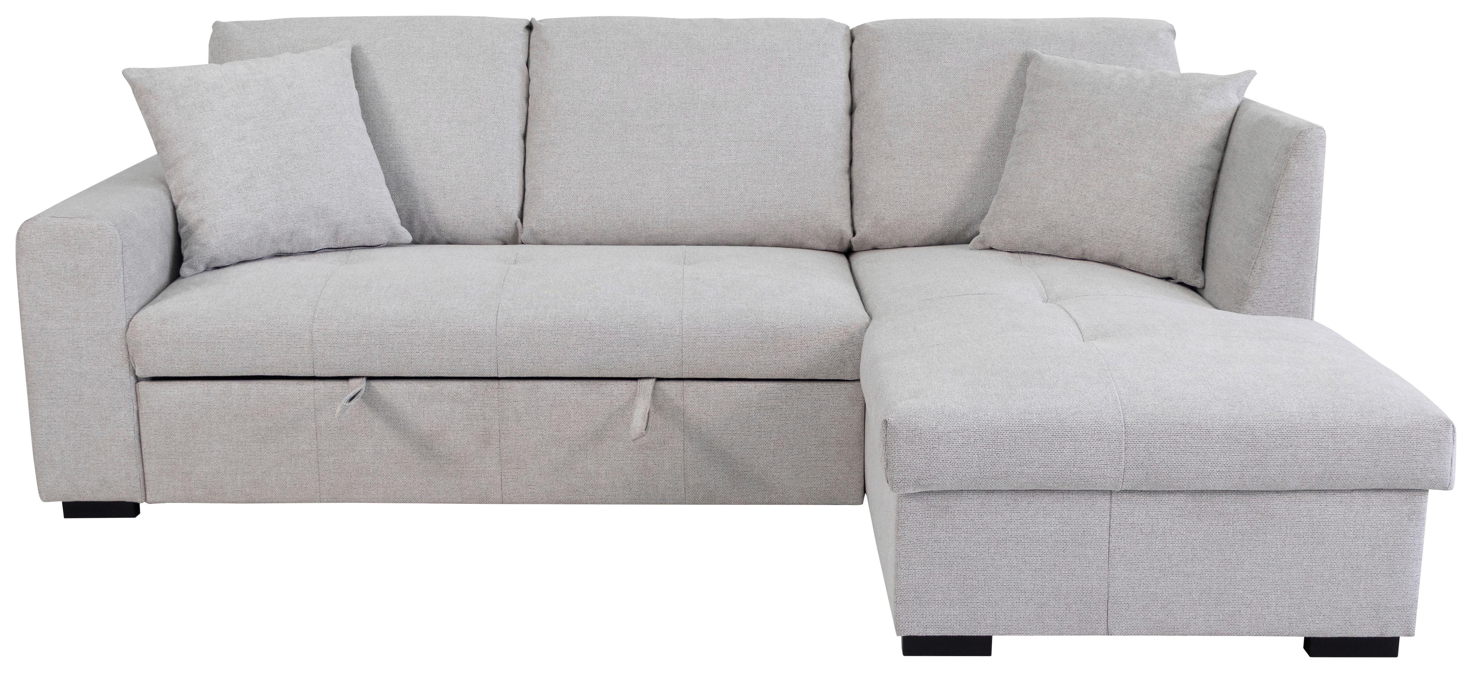 Ecksofa Lukas Silberfarben S: 239x158 cm