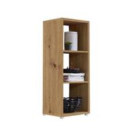 AKTENREGAL Nizza Eiche Dekor B: 37,5cm - Silberfarben/Eiche Artisan, MODERN, Holzwerkstoff (37,5/108,5/33cm) - MID.YOU