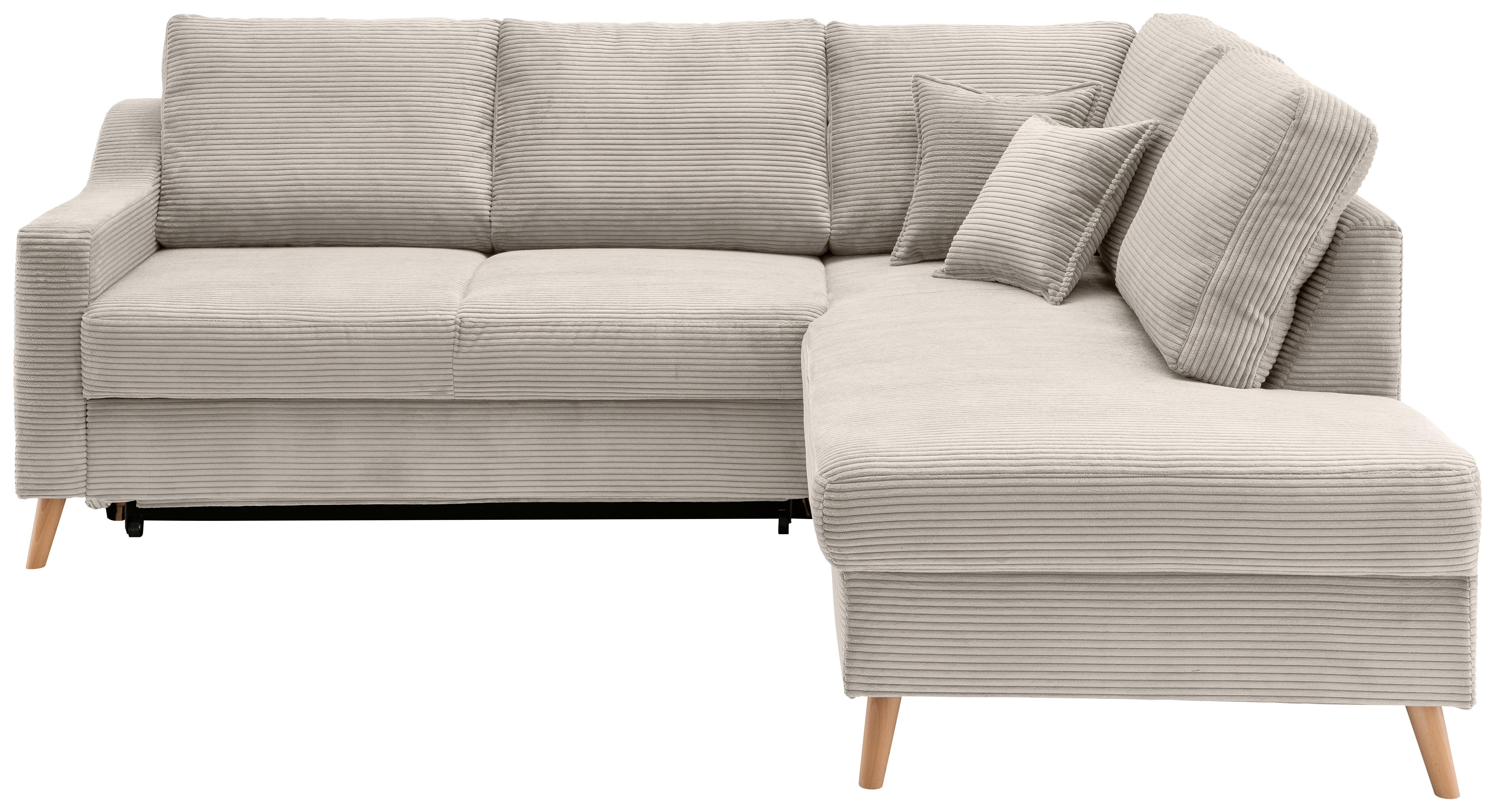 Ecksofa Valentina Beige S: 230x200 Cm - Beige/Naturfarben, MODERN, Textil (230/200cm) - Livetastic