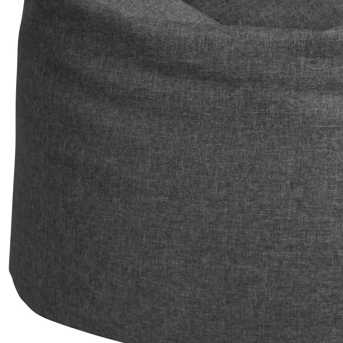 Sitzsack Buzz Soft Grau - Grau, Basics, Textil (85/120/85cm) - Ondega