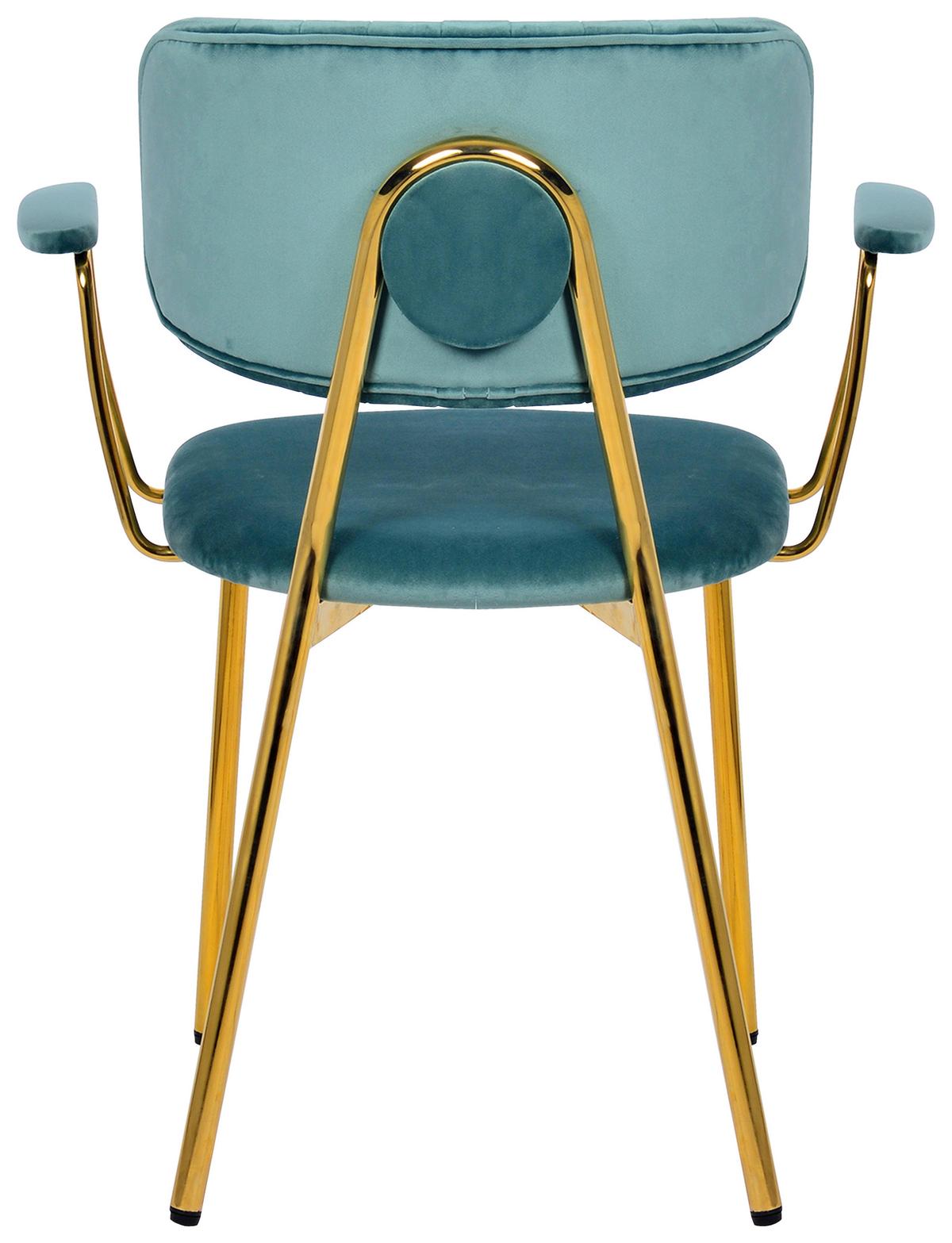 Stuhl-set Giselle 225 Mint - Goldfarben/Mintgrün, Design, Kunststoff/Metall (63/80/51cm) - Kayoom