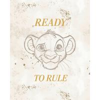 Kinderbild König Der Löwen Multicolor, B/H: 30x40cm - Multicolor, Basics, Papier (30/40cm) - Disney