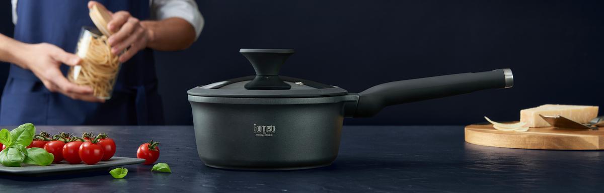 Rendlík S Držadlem Black Line, 1,8l - černá/čiré, Konvenční, kov/plast (18/8,5cm) - Gourmesto