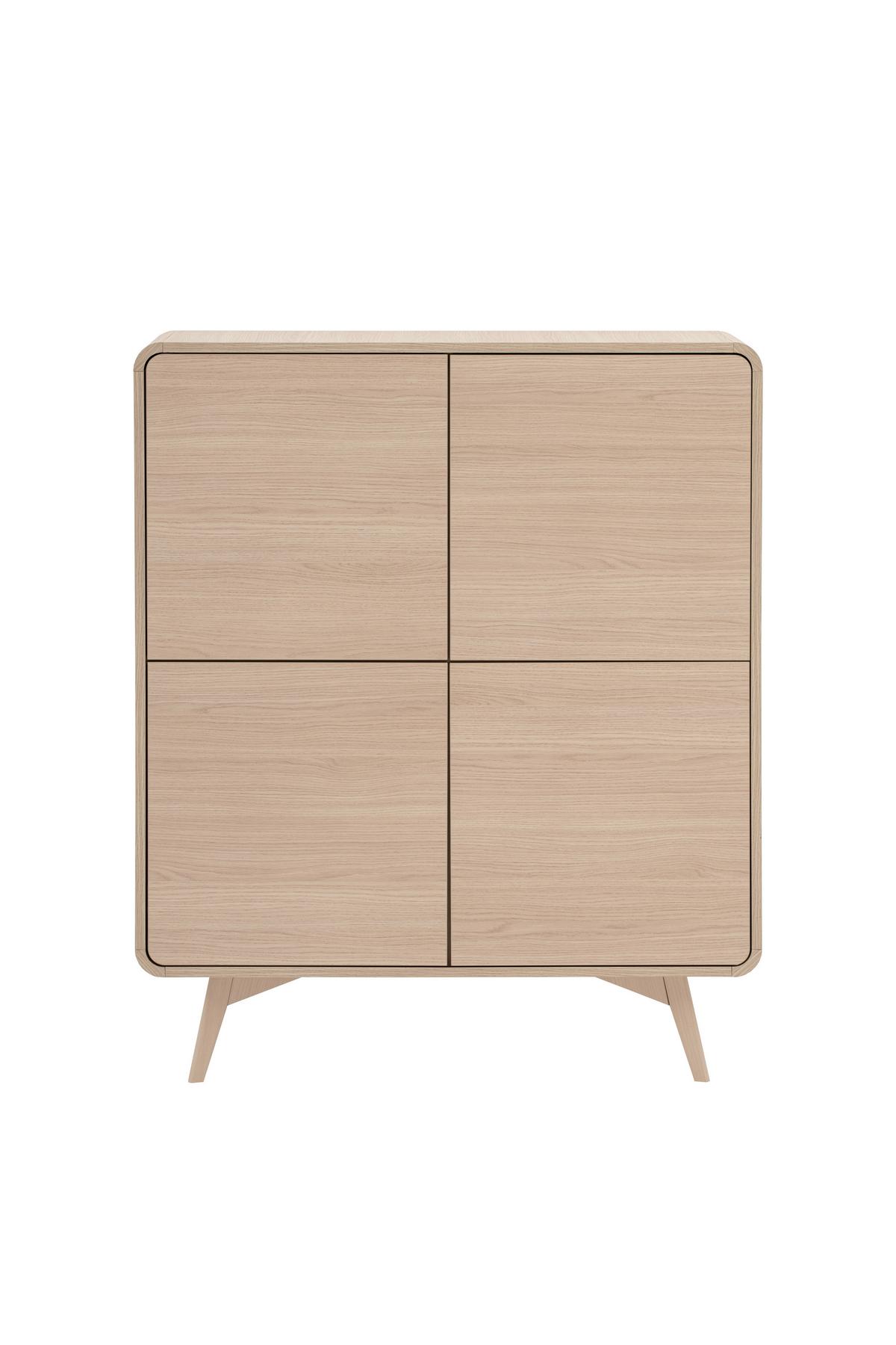 Highboard Torsby Eichefarben B: 108 Cm - Eichefarben, Design, Holzwerkstoff (108/130/39cm) - Livetastic