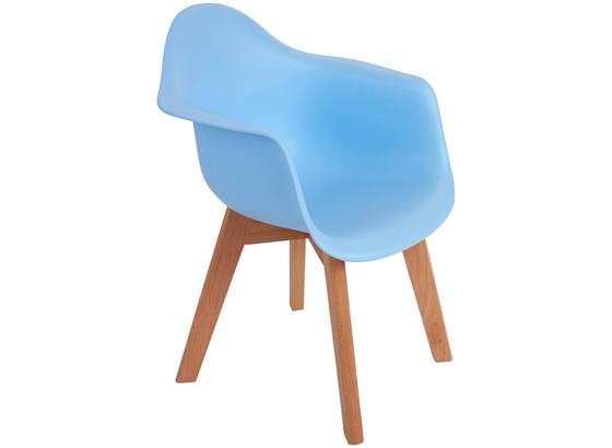 Kinderstuhl Bambino Style Hellblau - Buchefarben/Hellblau, MODERN, Holz/Kunststoff (42/57,5/30cm) - Ombra Kinderstuhl Bambino Style Hellblau - Buchefarben/Hellblau, MODERN, Holz/Kunststoff (42/57,5/30cm) - Ombra