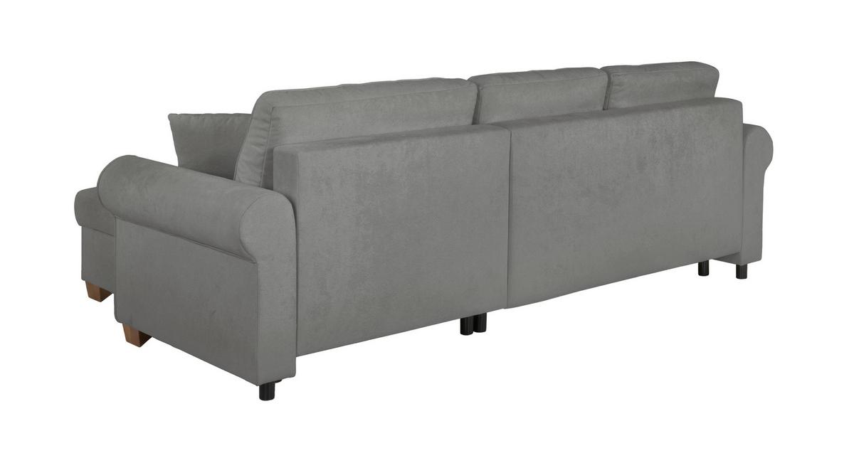 Ecksofa Arles, Grau 70 S: 266x161 Cm - Buchefarben/Grau, Design, Textil (266/161cm) - MID.YOU