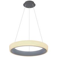 LED-Hängeleuchte Tabano H: 120 cm 1-Flammig - Anthrazit/Opal, Basics, Kunststoff/Metall (50/120cm) - Globo