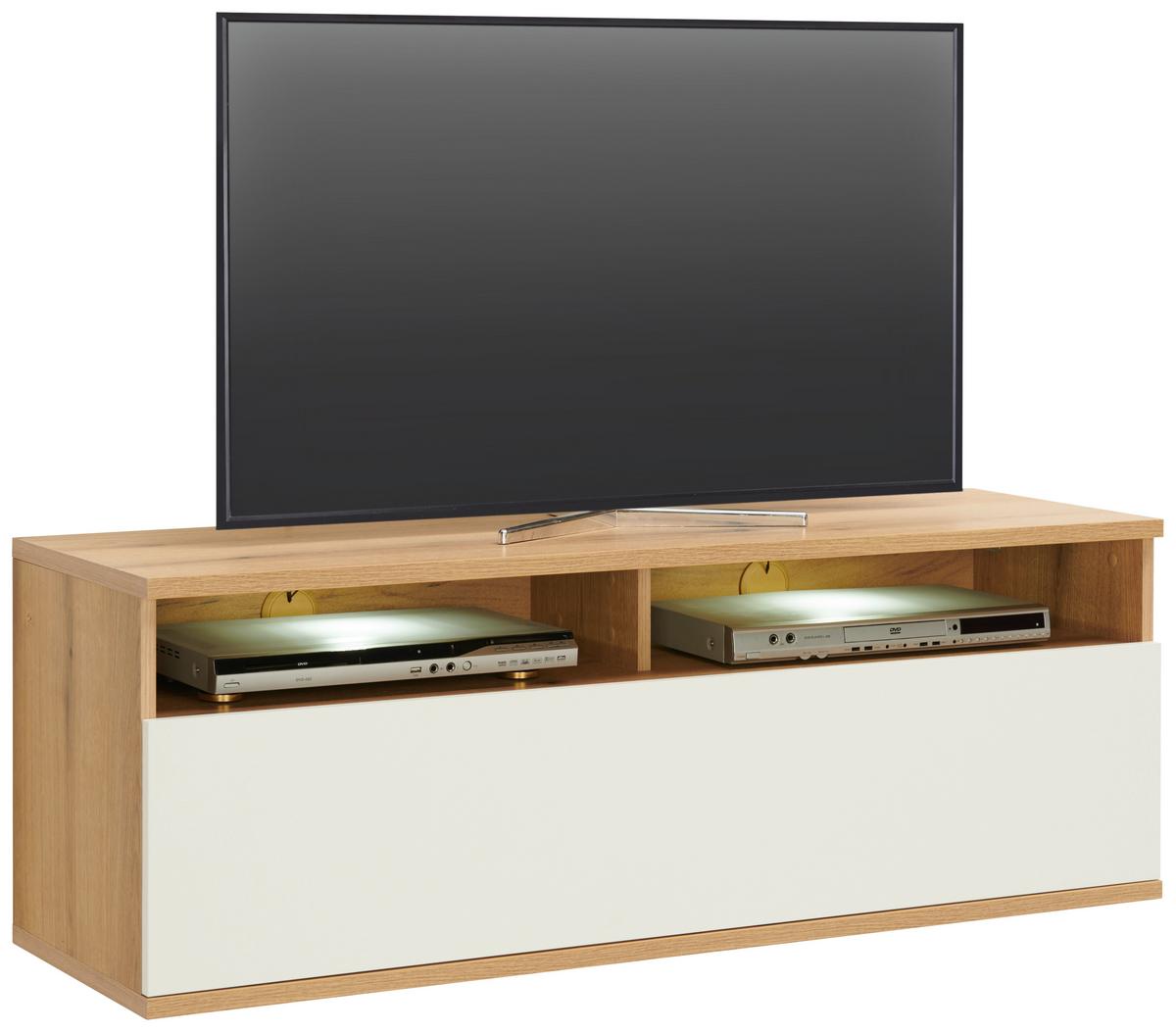 Wohnkombination 7 -Teilig. Power Alpinweiß - MODERN, Holzwerkstoff (382,5/219,2/40cm)