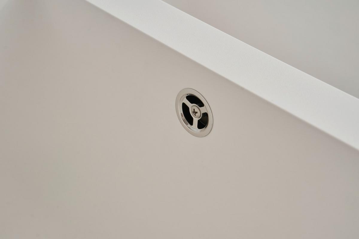 Spüle Respekta Einbauspüle Denver - Weiß, Trend, Glas/Kunststoff (100/20/50cm) - Respekta