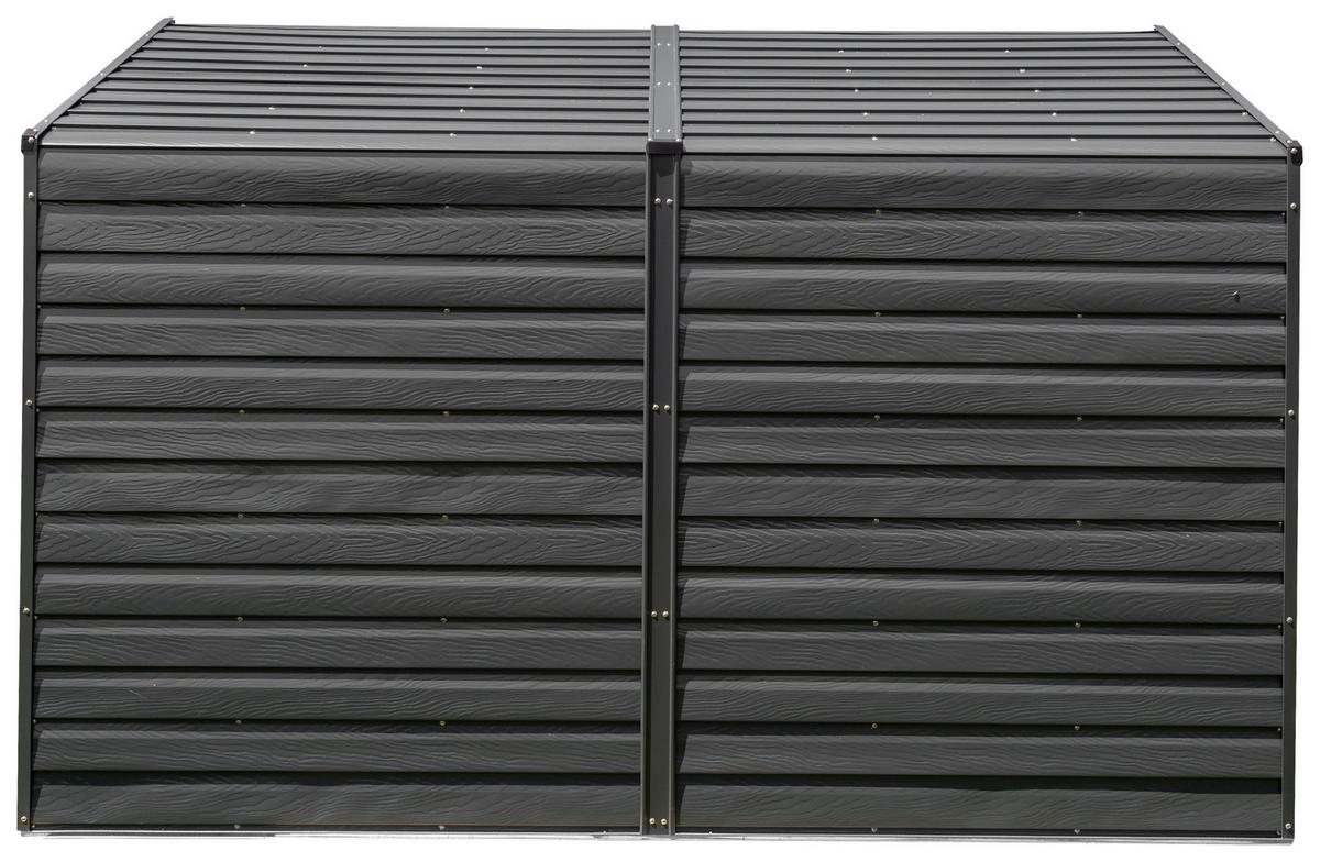 Gerätehaus Mit Pultdach 295x208x124 Cm - Grau, Basics (295/208/124cm)