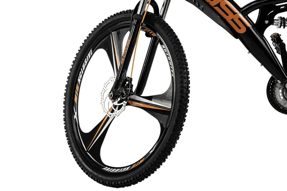 Mountainbike Fully 26 Zoll Bliss 21 Gänge - Schwarz, Basics, Metall (180/100/70cm) - KS Cycling