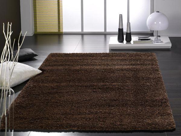 Hochflorteppich Fashion Shaggy Braun 80x200 cm - Braun, Basics, Textil (80/200cm) - Novel