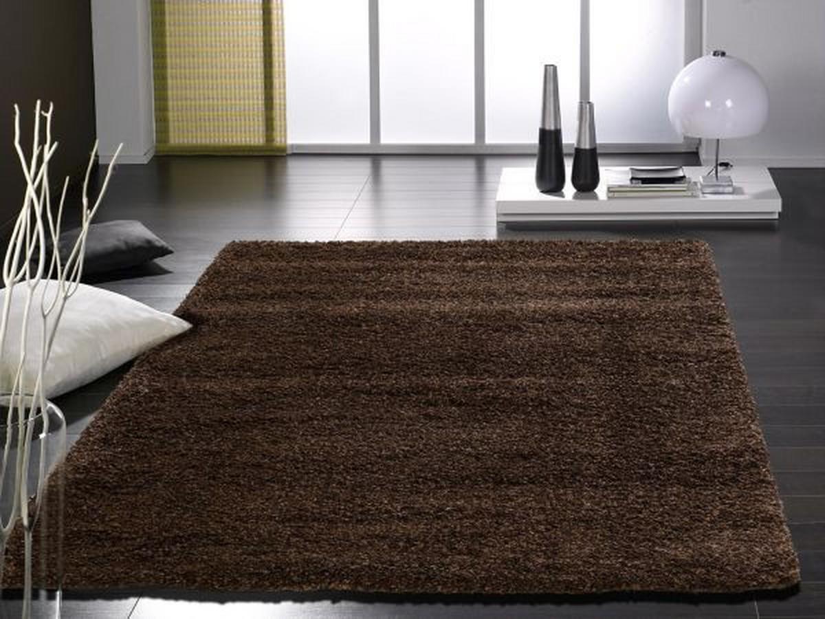 Hochflorteppich Fashion Shaggy Braun 80x200 Cm - Braun, Basics, Textil (80/200cm) - Novel