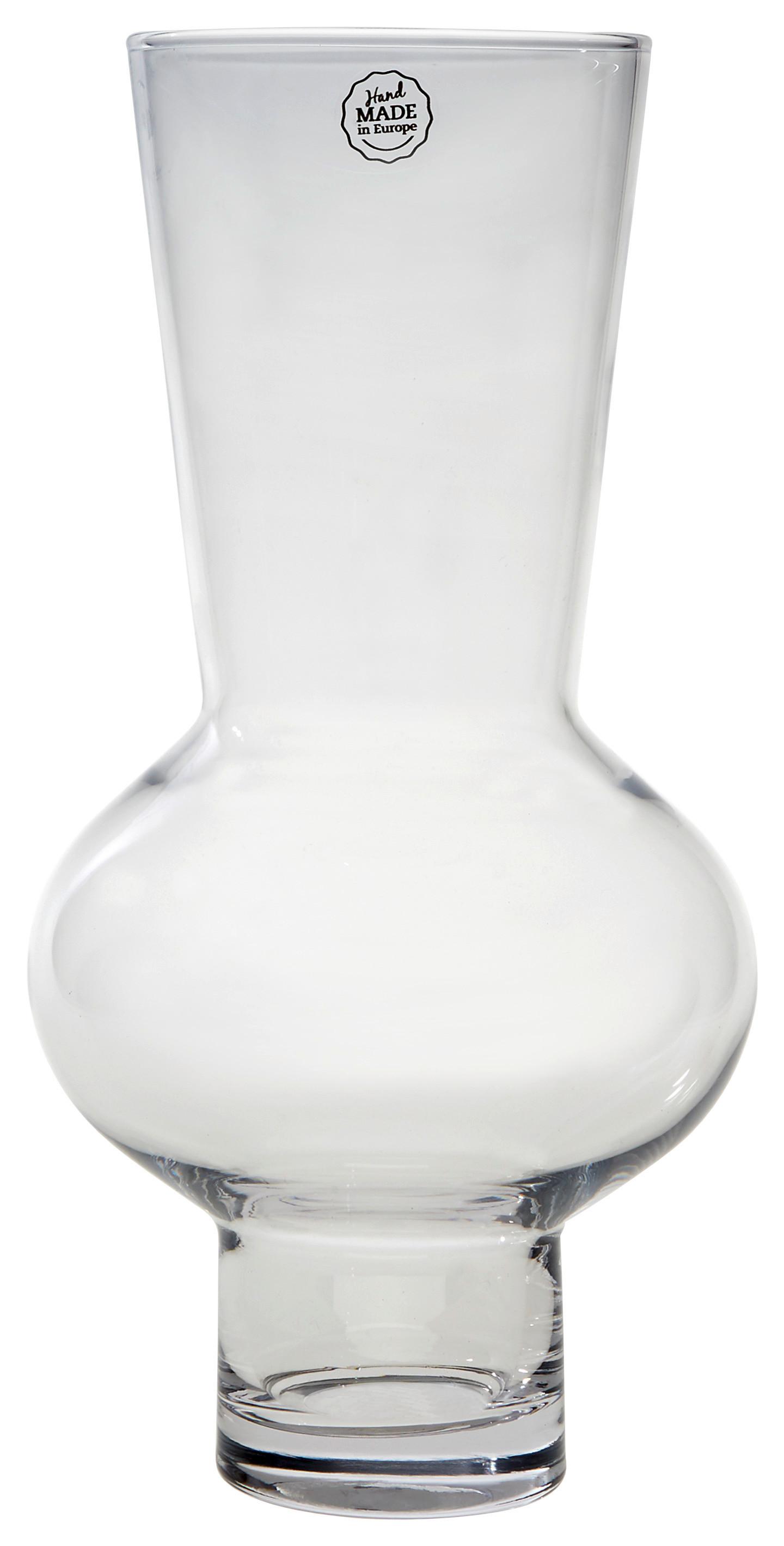 Vase Jolina Bauchig Klarglas H: 37 Cm