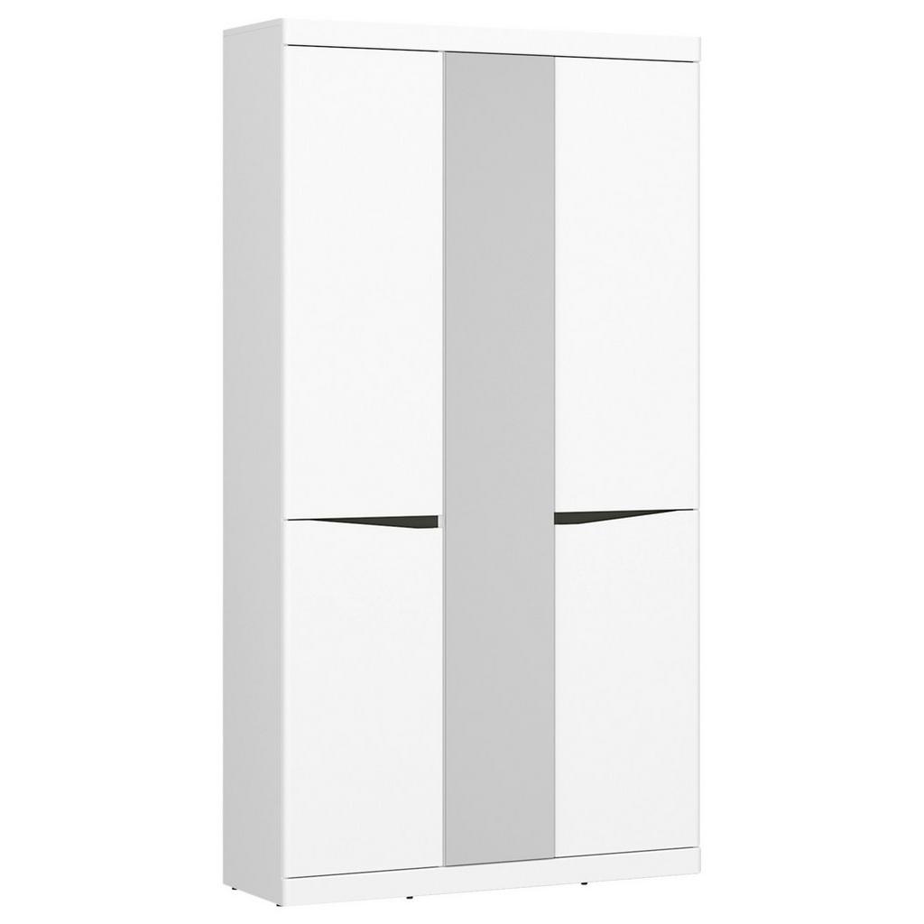 Garderobenschrank Turino Alpinweiss/grau B:103cm