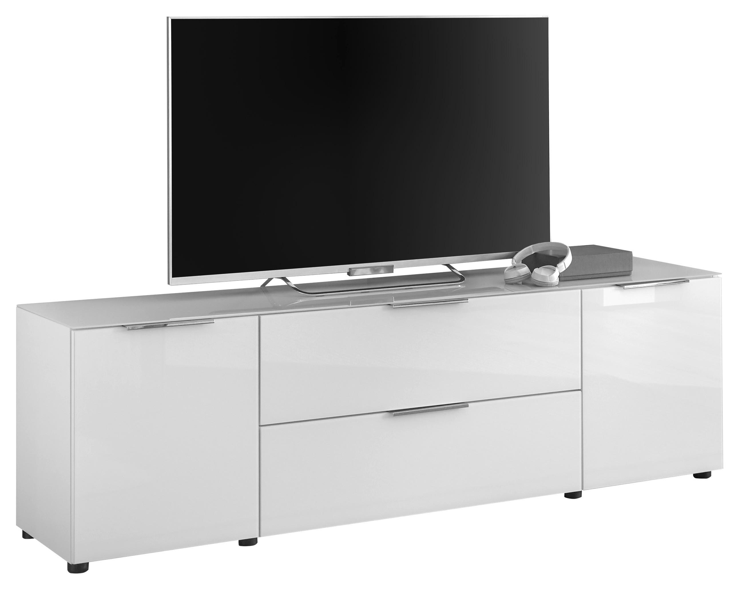 NÍZKA KOMODA SIENA -EXKLUSIV- - čierna/biela, Modern, kov/kompozitné drevo (180/55/40cm) - Mömax