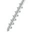 Stojan Na Slunečník Rom - barvy stříbra, kov (6,5/56/6,5cm) - Modern Living Stojan Na Slunečník Rom - barvy stříbra, kov (6,5/56/6,5cm) - Modern Living