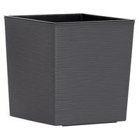 Pflanzentopf Anthrazit B: 40 Cm - Anthrazit, Basics, Kunststoff (40/41,5/40cm) - Siena Garden