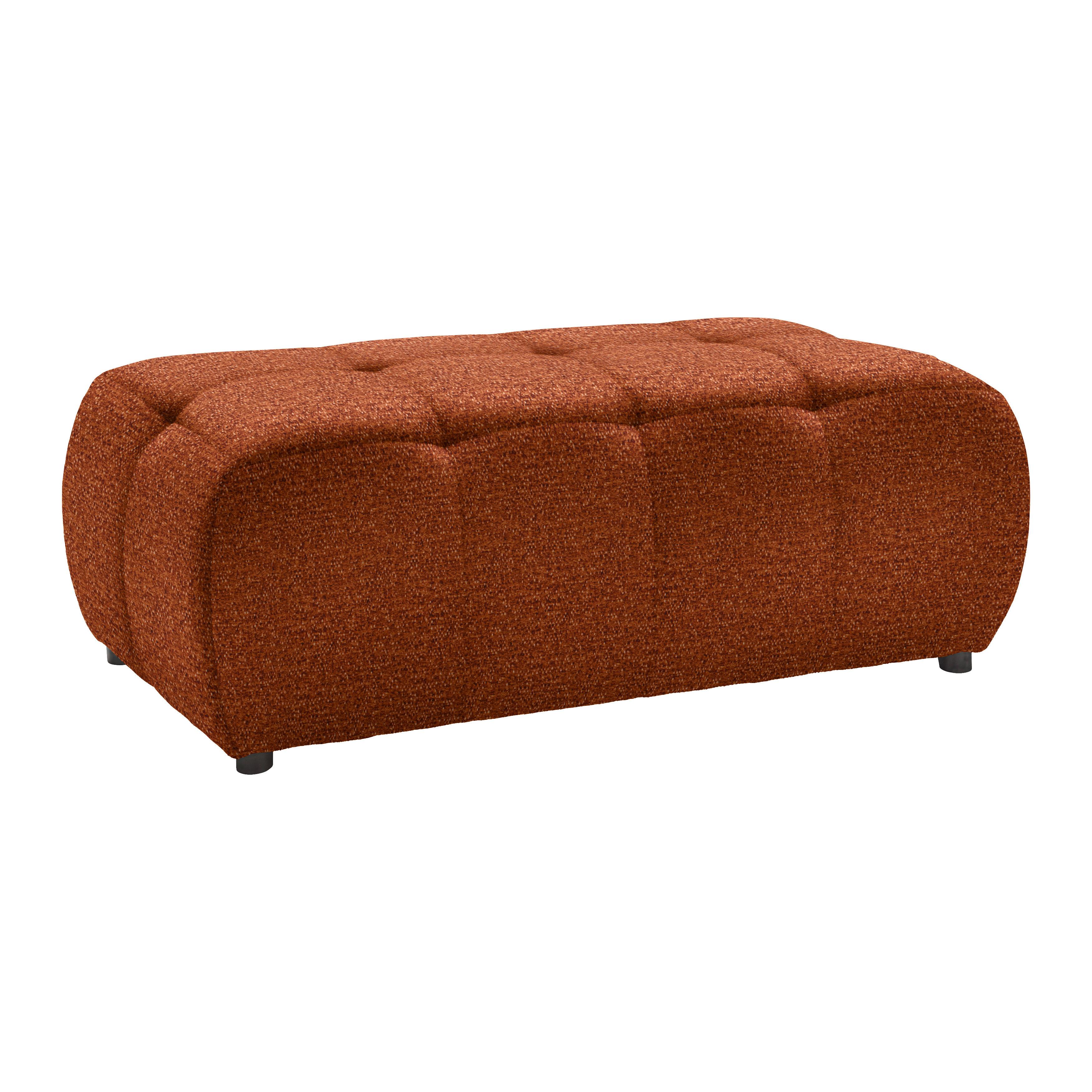 Taburet SOFI, rezavá - černá/rezavá, Moderní, textil (128/48/70cm) - Premium Living
