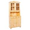Kredenz Alicante B: 88 cm Echtholz Kiefer 4-Türig - Naturfarben, LIFESTYLE, Holz (88/198/43cm) - MID.YOU
