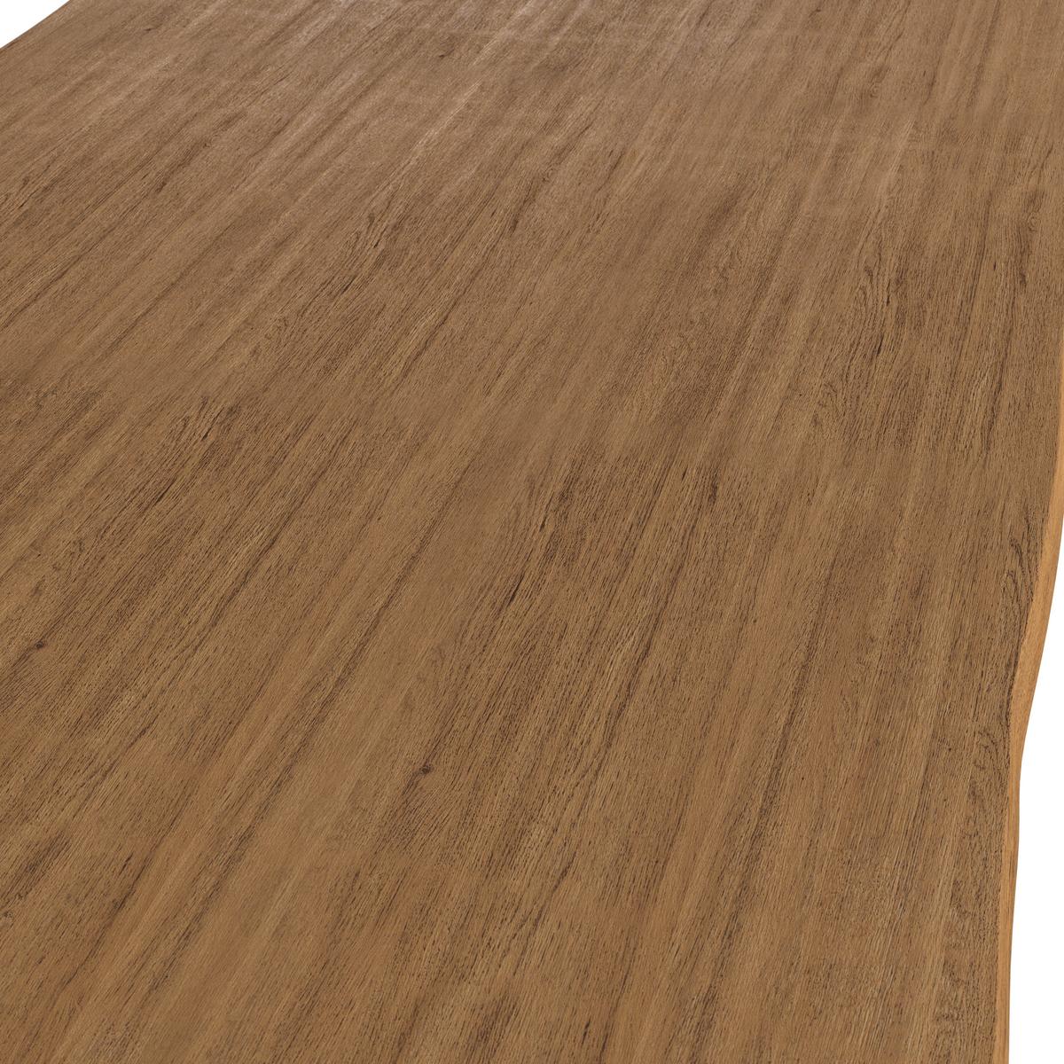 Jídelní stůl YOLA 200x100 - barvy dubu, Moderní, kov/dřevo (200/100/76cm) - Bessagi Home