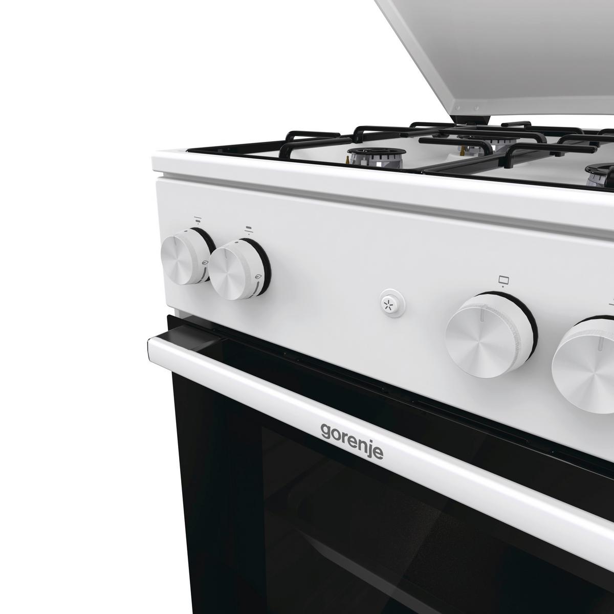 Herd Gg5a14wj - Weiß, Trend, Glas/Kunststoff (50/85/60cm) - Gorenje