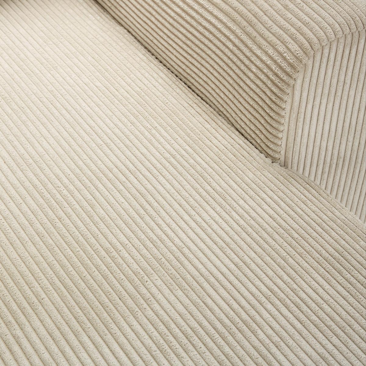 Rohová sedačka LILLE, oboustr., béžový manšestr - béžová/světle hnědá, Moderní, dřevo/textil (232/110/156cm) - Mömax