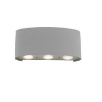 Led-wandleuchte Carlo Ip54 6-Flammig - Grau, KONVENTIONELL, Kunststoff/Metall (17/4/8cm) - Paul Neuhaus