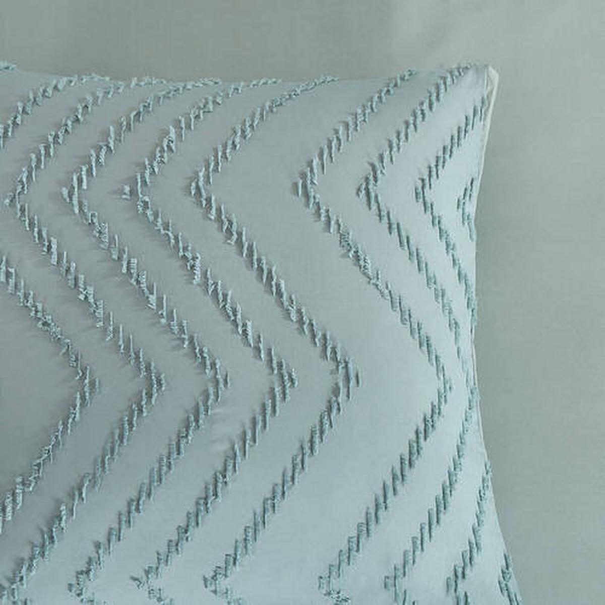 Bettwäsche Zigzag Grün Jadegrün 200x200 Cm - Jadegrün, Basics, Textil (200/200cm)