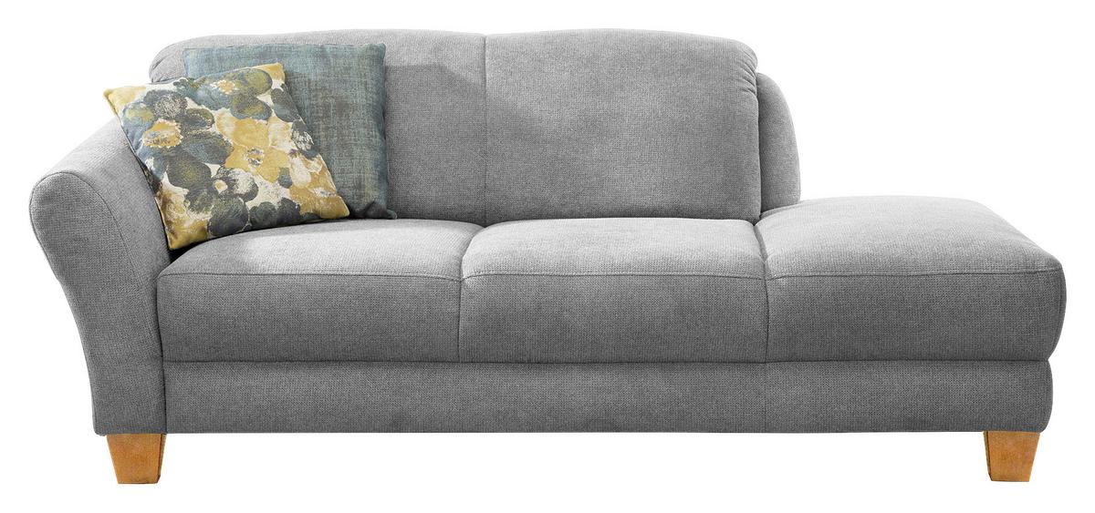 Récamiere Gotland V Silberfarben B: 194 cm - Silberfarben/Naturfarben, KONVENTIONELL, Textil (194/84/91cm) - Sit & More