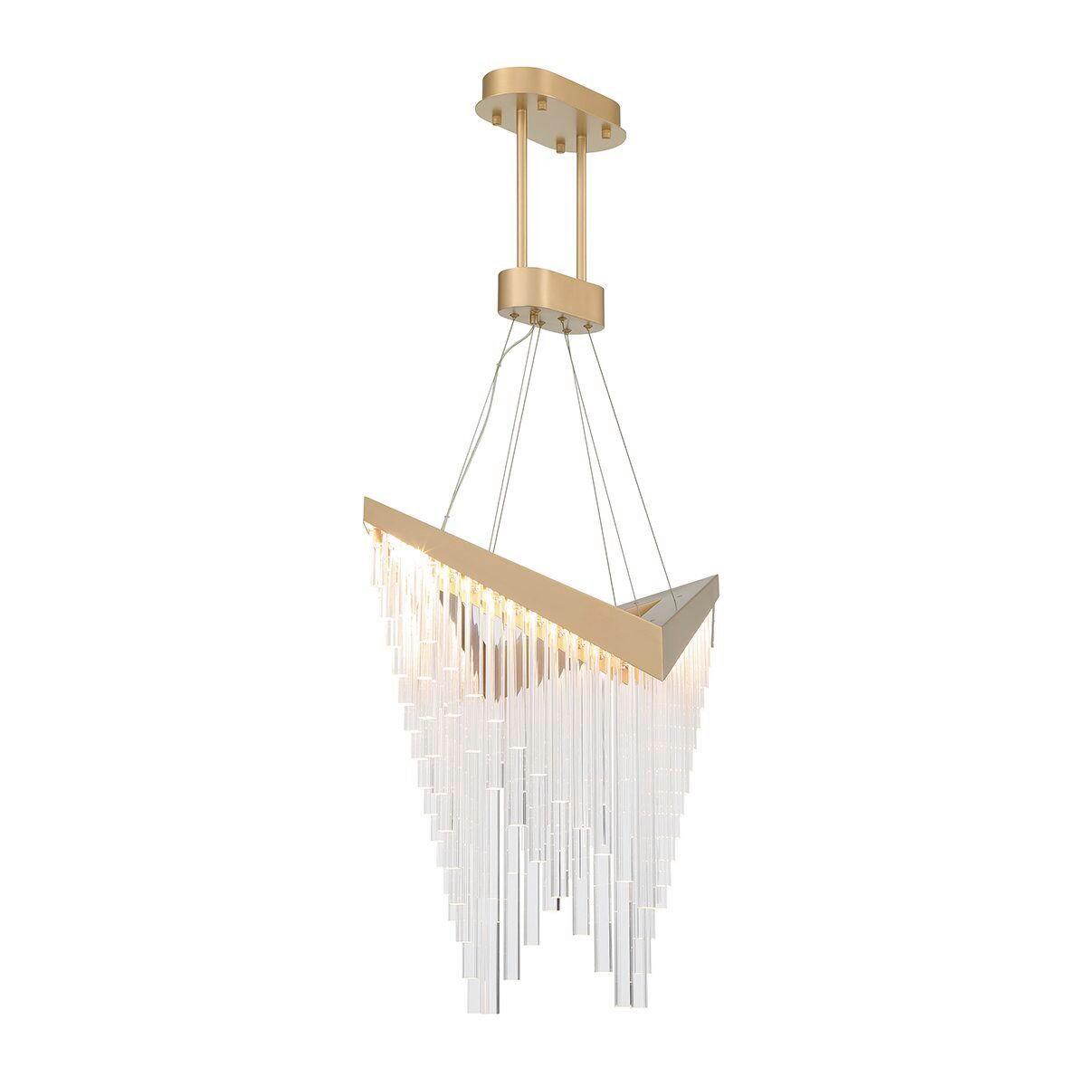 Csillár Qn-Vivien-P-L-Bg - aranyszínű, Konventionell, műanyag/fém (40,5/119,4cm) - Elstead Lighting