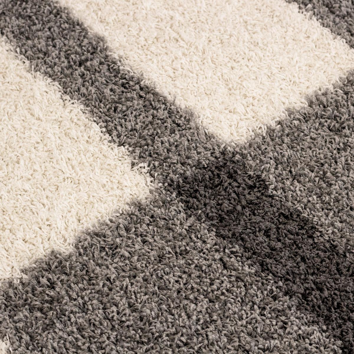 Hochflor Teppich Hellgrau Gala 80x150 cm - Hellgrau, Design, Textil (80/150cm)