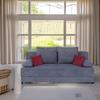 Schlafsofa Toni Anthrazit B: 200 cm - Anthrazit/Schwarz, Design, Holzwerkstoff/Textil (200/90/103cm) - P & B