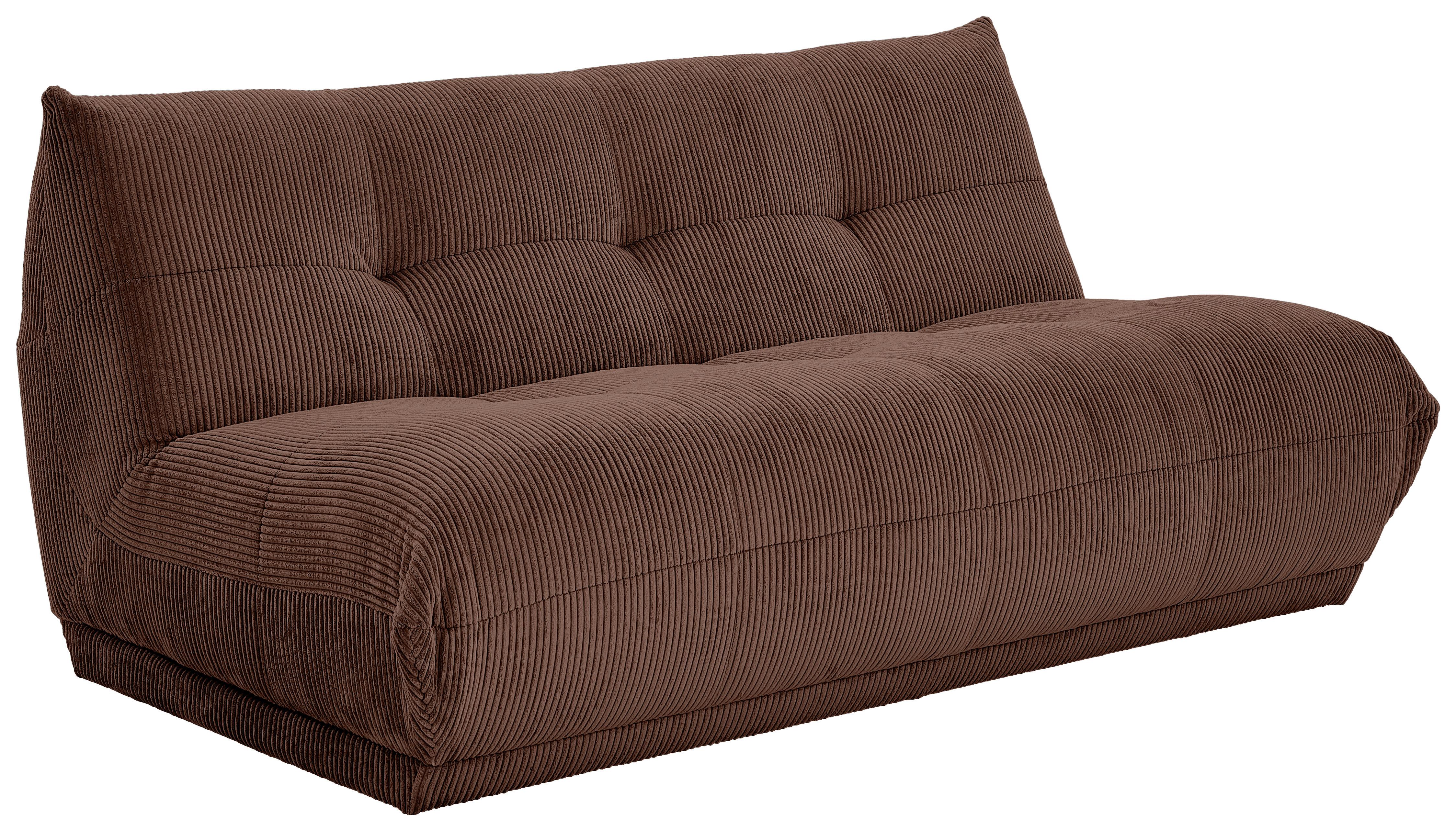 Modul Sofa Giselle 4er Sofa B: 180 cm Cord Braun - Braun, Trend, Textil (180/80/112cm) - Livetastic