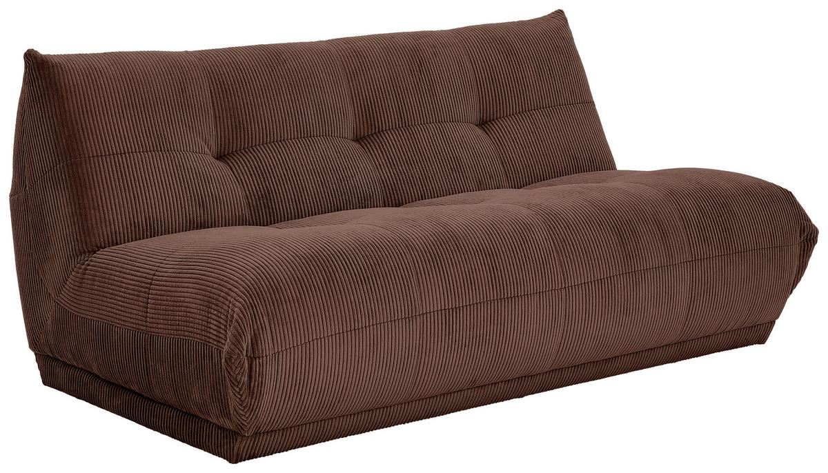 Modul Sofa Giselle 4er Sofa B: 180 cm Cord Braun - Braun, Trend, Textil (180/80/112cm) - Livetastic