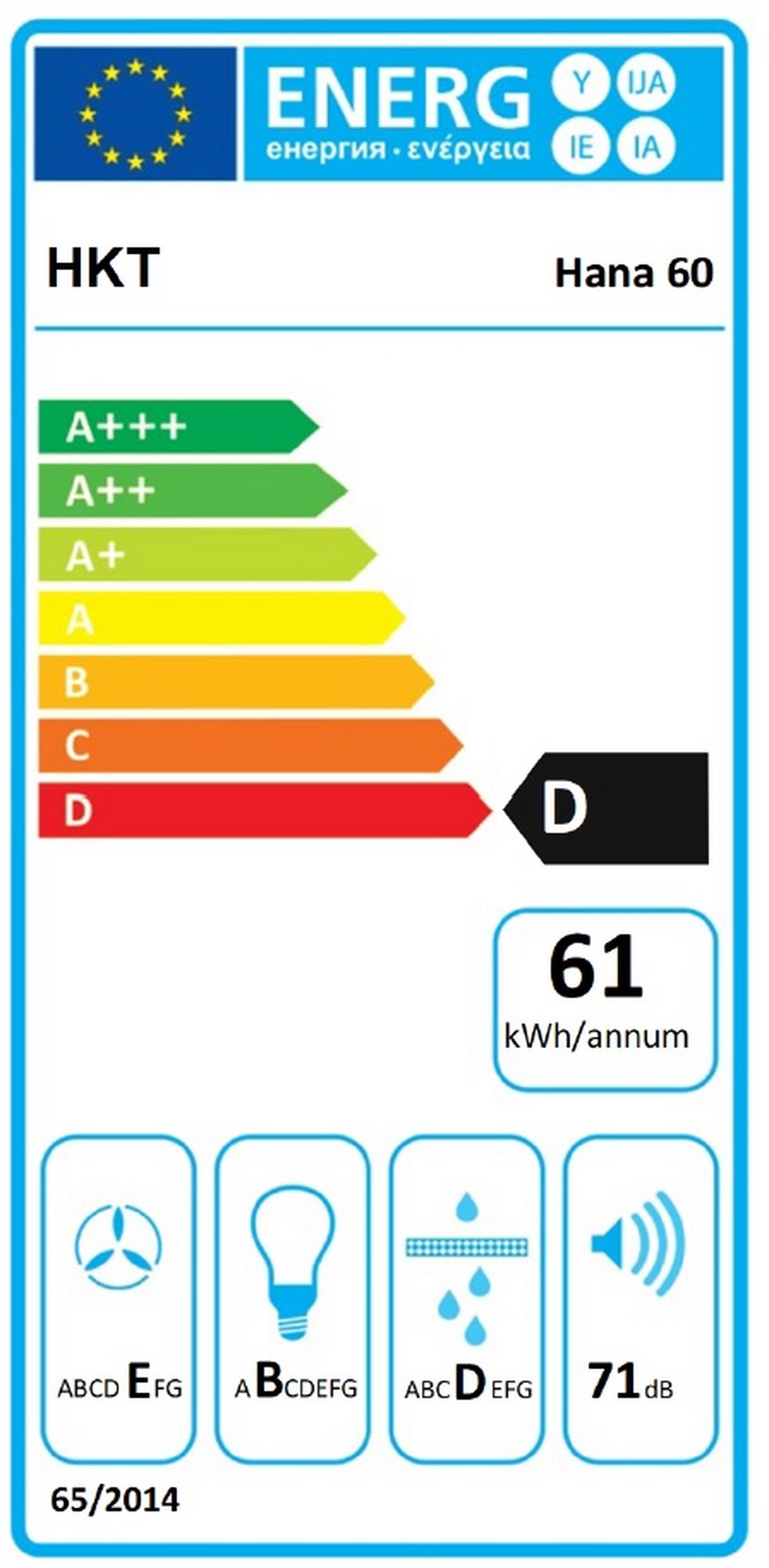Dunstabzugshaube Hana Schwarz B: 60 Cm Mit Led - Schwarz, MODERN, Glas/Metall (60/41,6/26,5cm) - HKT