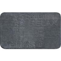 Badematte Feeling - Anthrazit, Basics, Textil (65/115cm) - Grund