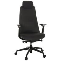 Drehstuhl Yucano - Schwarz, Basics, Kunststoff/Textil (68/120-131/60cm) - MID.YOU