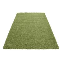 Hochflor Teppich Grün Life 140x200 Cm - Grün, KONVENTIONELL, Textil (140/200cm) - Novel