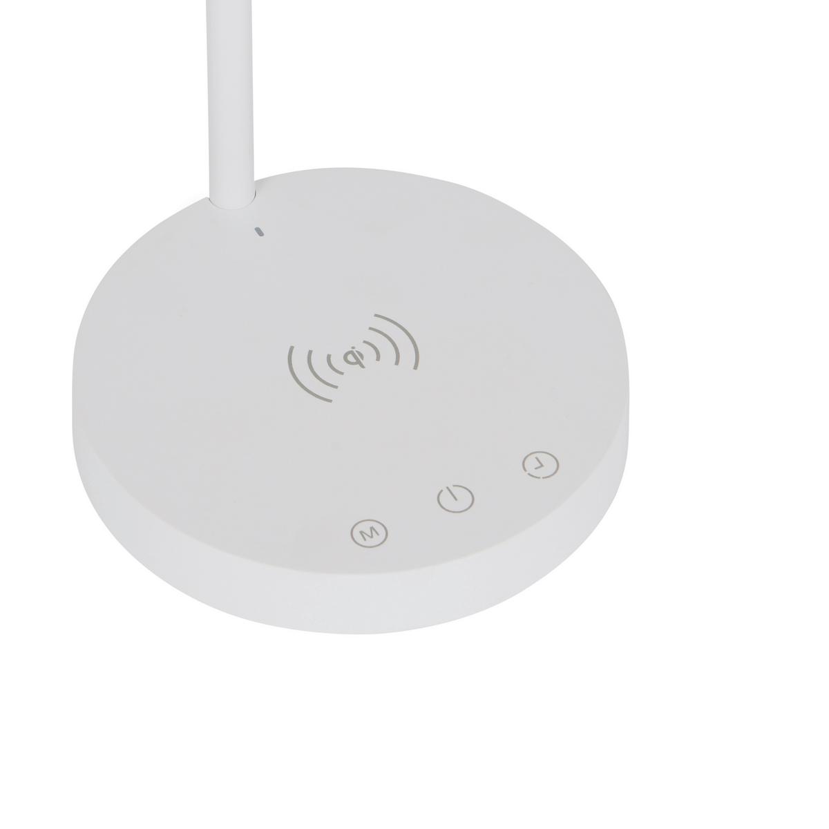 LED-Tischlampe Listo Weiß Farbtemperaturwechsler - Weiß, Design, Kunststoff (17,5/15/41cm) - Näve