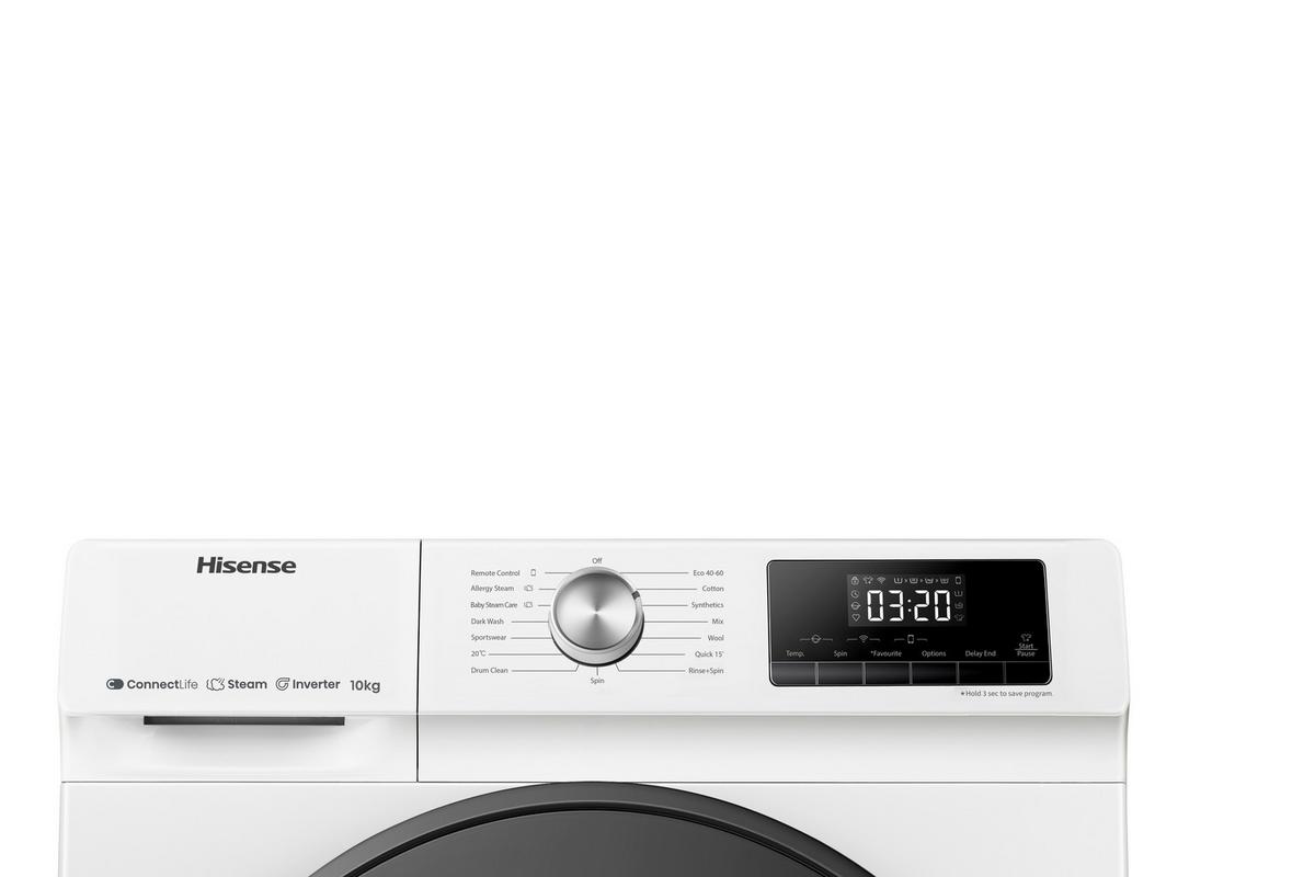 Waschmaschine Wfqa1014evjmw 10 Kg 1400 U/Min - Schwarz/Weiß, Basics, Kunststoff/Metall (60/85/61cm)