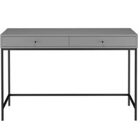 Schreibtisch Celine Grau B: 120cm - Schwarz/Grau, Design, Holzwerkstoff/Metall (120/76/50cm) - MID.YOU