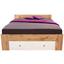 Bett Azurro 160x200cm Eiche Wotan - Eichefarben/Weiß, MODERN, Holzwerkstoff (204/75/165cm)